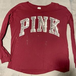 ❤️ Victoria’s Secret PINK bling long sleeve